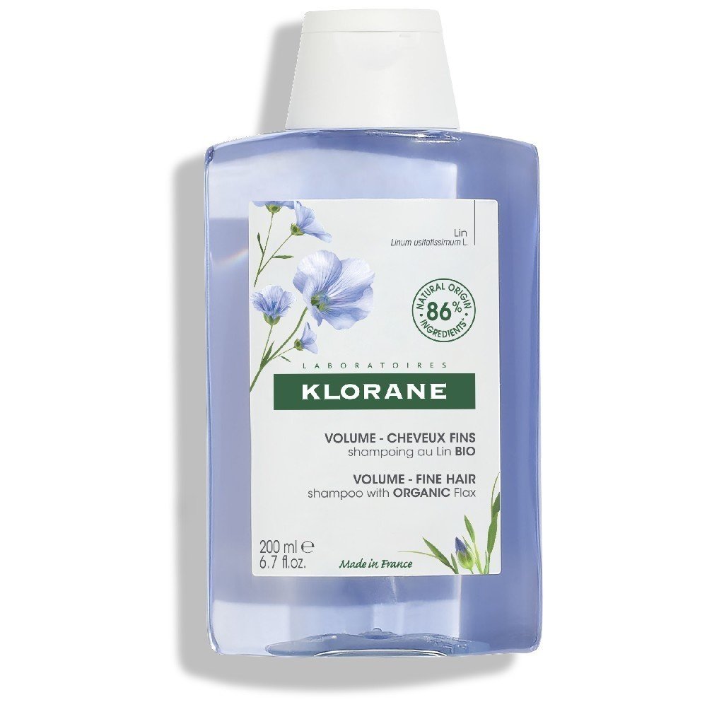 Klorane Flax Fiber Volume & Texture Shampoo BIO Σαμπουάν με Ίνες Λιναριού σε Οικολογική Συσκευασία, 200ml