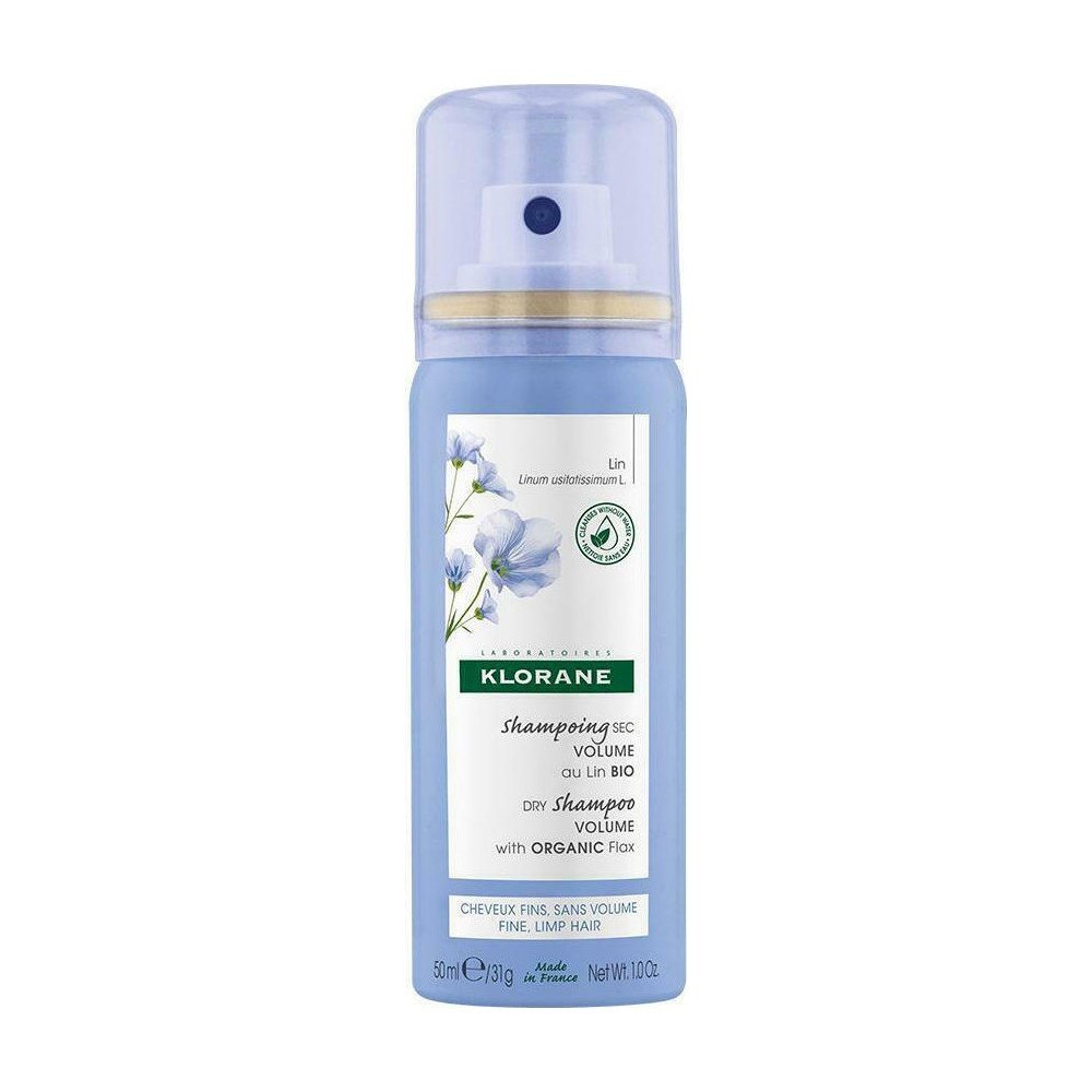  Klorane Linum Dry Shampoo για Όγκο με Ίνες Βιολογικού Λιναριού, 50ml