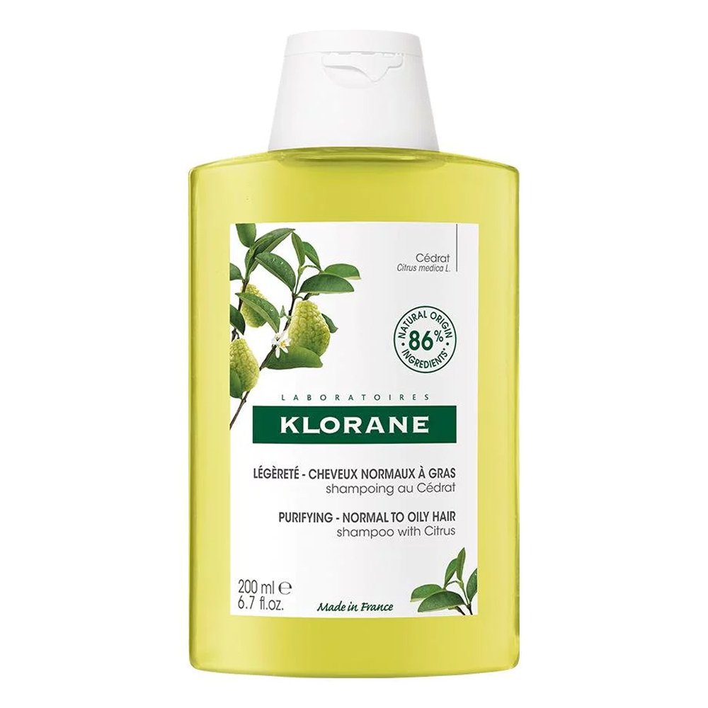 Klorane Cedrat Σαμπουάν για Λάμψη σε Κανονικά Μαλλιά με Τάση Λιπαρότητας με Πολτό Κίτρου BIO, 200ml