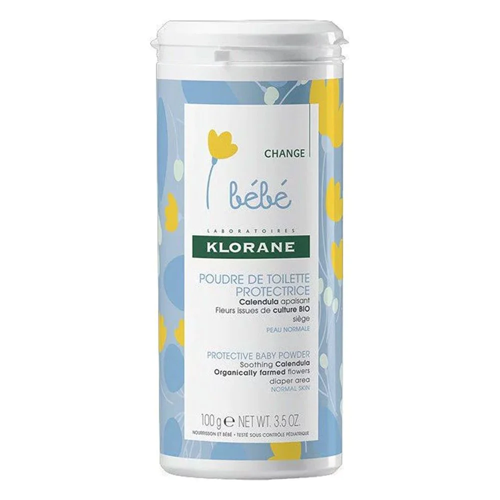 Klorane Bebe Poudre De Toilette Protectrice Απαλή Προστατευτική Πούδρα, 100gr