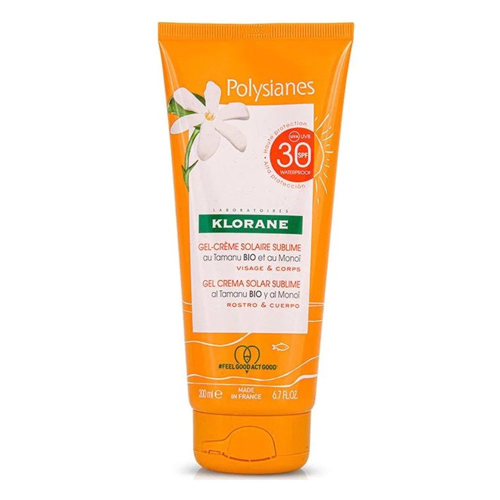 Klorane Polysianes Sunscreen Gel Cream SPF30, 200ml