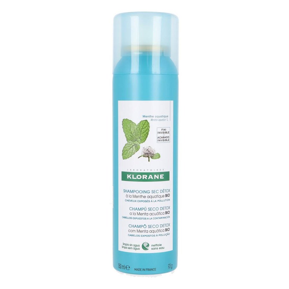 Klorane Detox Dry Shampoo - Ξηρό Σαμπουάν με Υδάτινη Μέντα, 150ml
