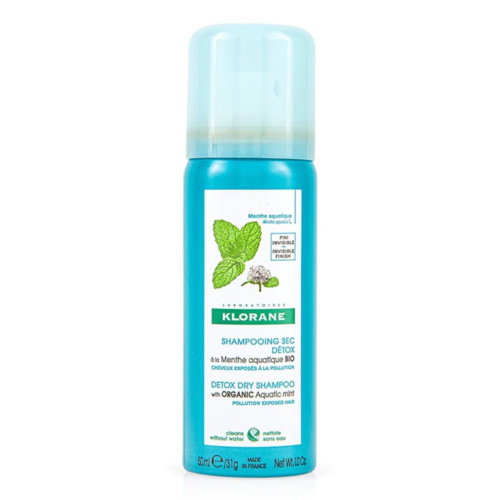 Klorane Aquatic Mint Dry Shampoo για Προστασία από την Ρύπανση με Υδάτινη Μέντα, 50ml