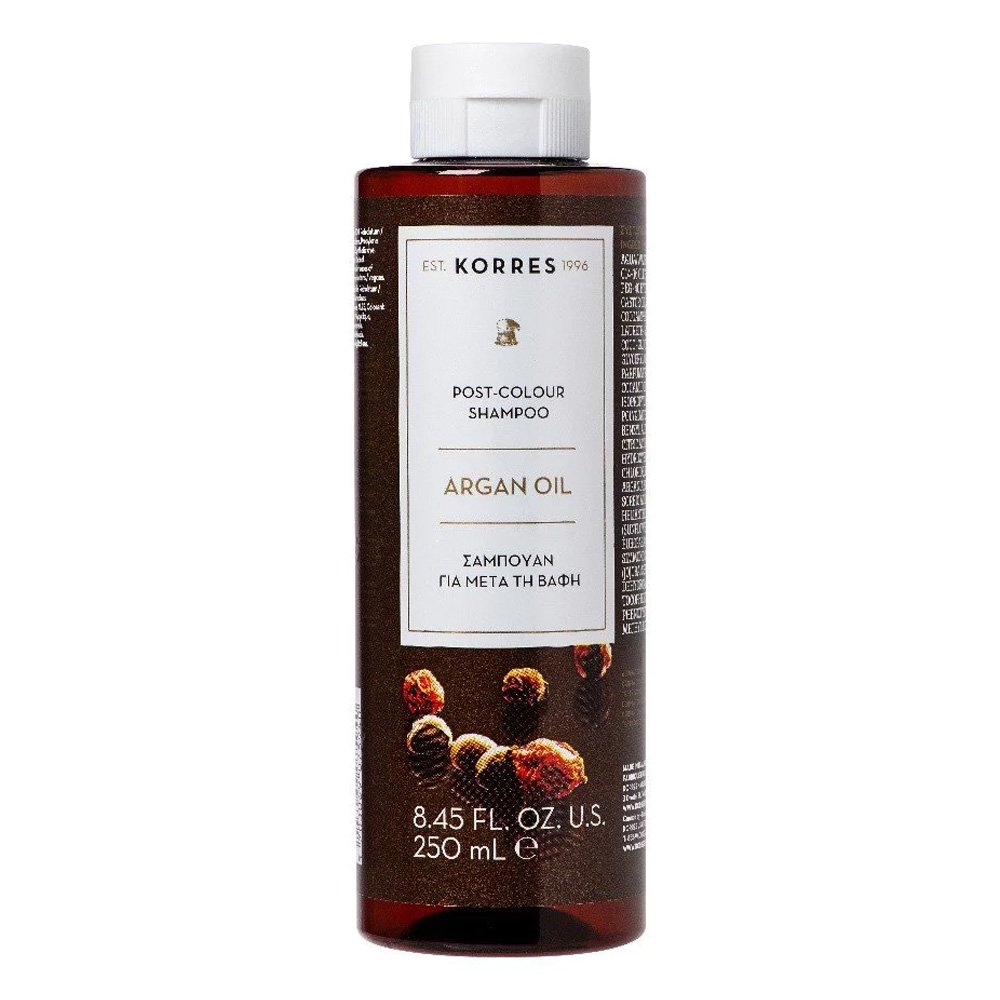Korres Argan Oil Post-Colour Shampoo Σαμπουάν για Μετά τη Βαφή, 250ml