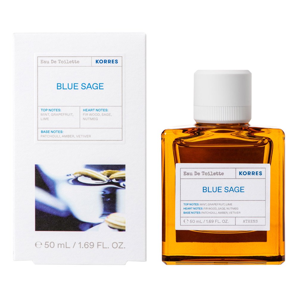 Korres Blue Sage Eau De Toilette Ανδρικό Άρωμα, 50ml