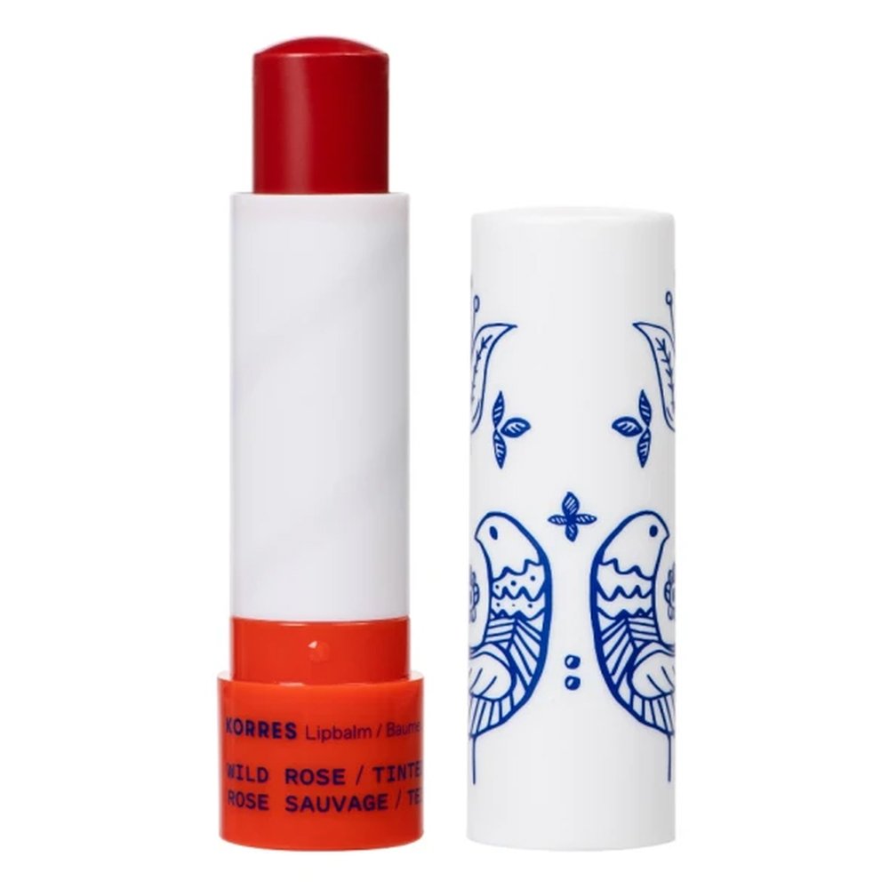 Korres Lipbalm Wild Rose Tinted Ενυδατική Φροντίδα Χειλιών Άγριο Τριαντάφυλλο Με Χρώμα, 4,5gr