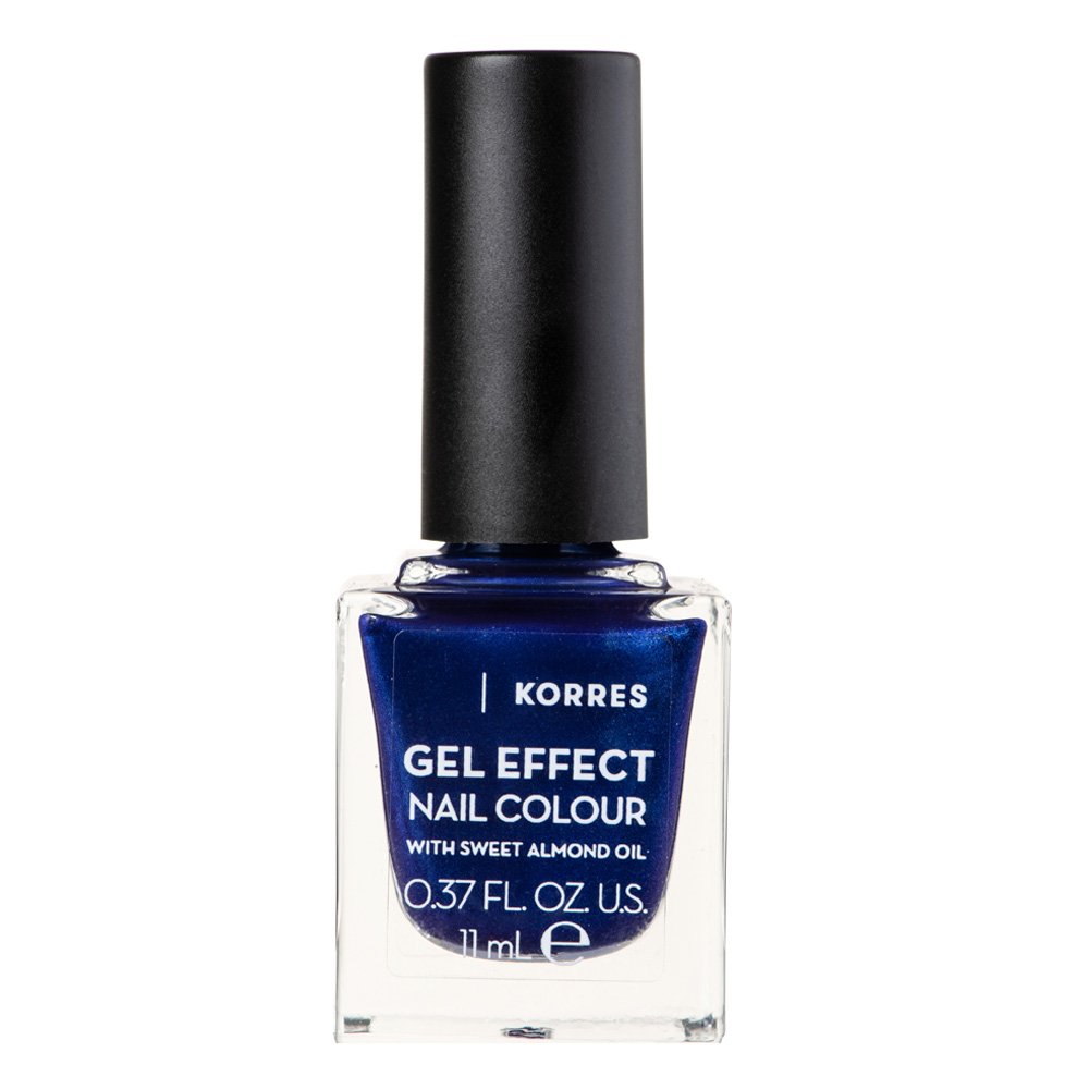 Korres Gel Effect Nail Colour Bερνίκι Νυχιών Sweet Almond Oil Infinity Blue 87, 11ml