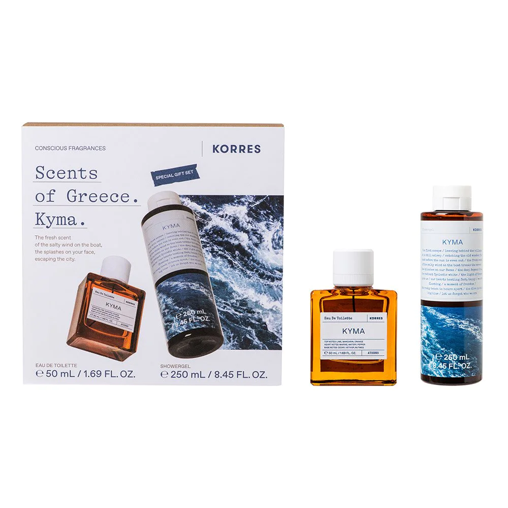 Korres Πακέτο Περιποίησης Σώματος Kyma Eau de Toilette, 50ml & Αφρόλουτρο Κύμα, 250ml