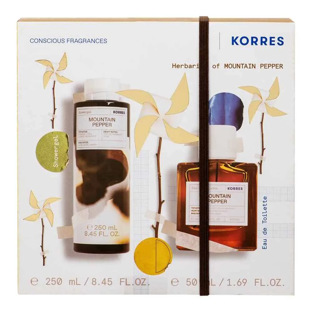 Korres Mountain Pepper Eau de Toilette 50ml + Αφρόλουτρο, 250ml Korres Mountain Pepper Eau de Toilette 50ml + Αφρόλουτρο, 250ml