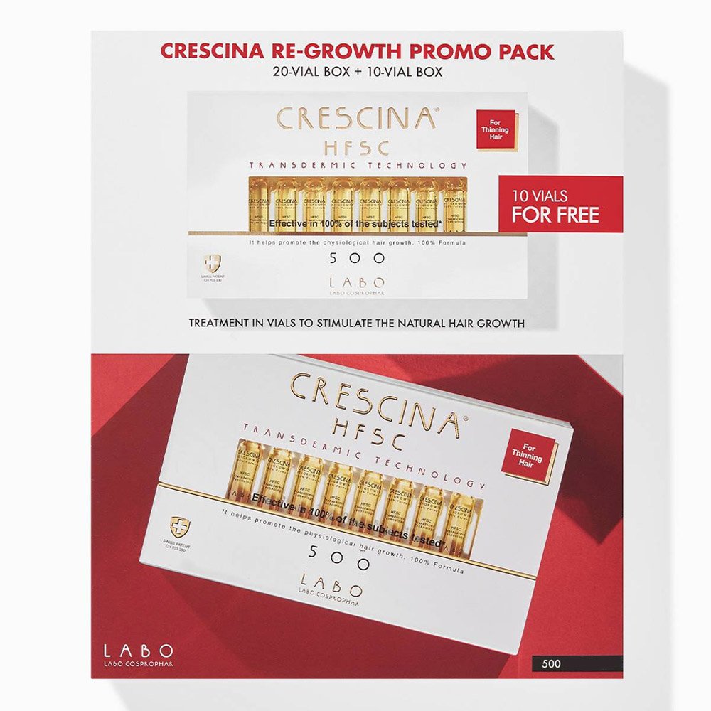 Crescina HFSC Promo Transdermic Technology Ανάπτυξη Man 500 20+10 φιαλίδια, 30φιαλίδια