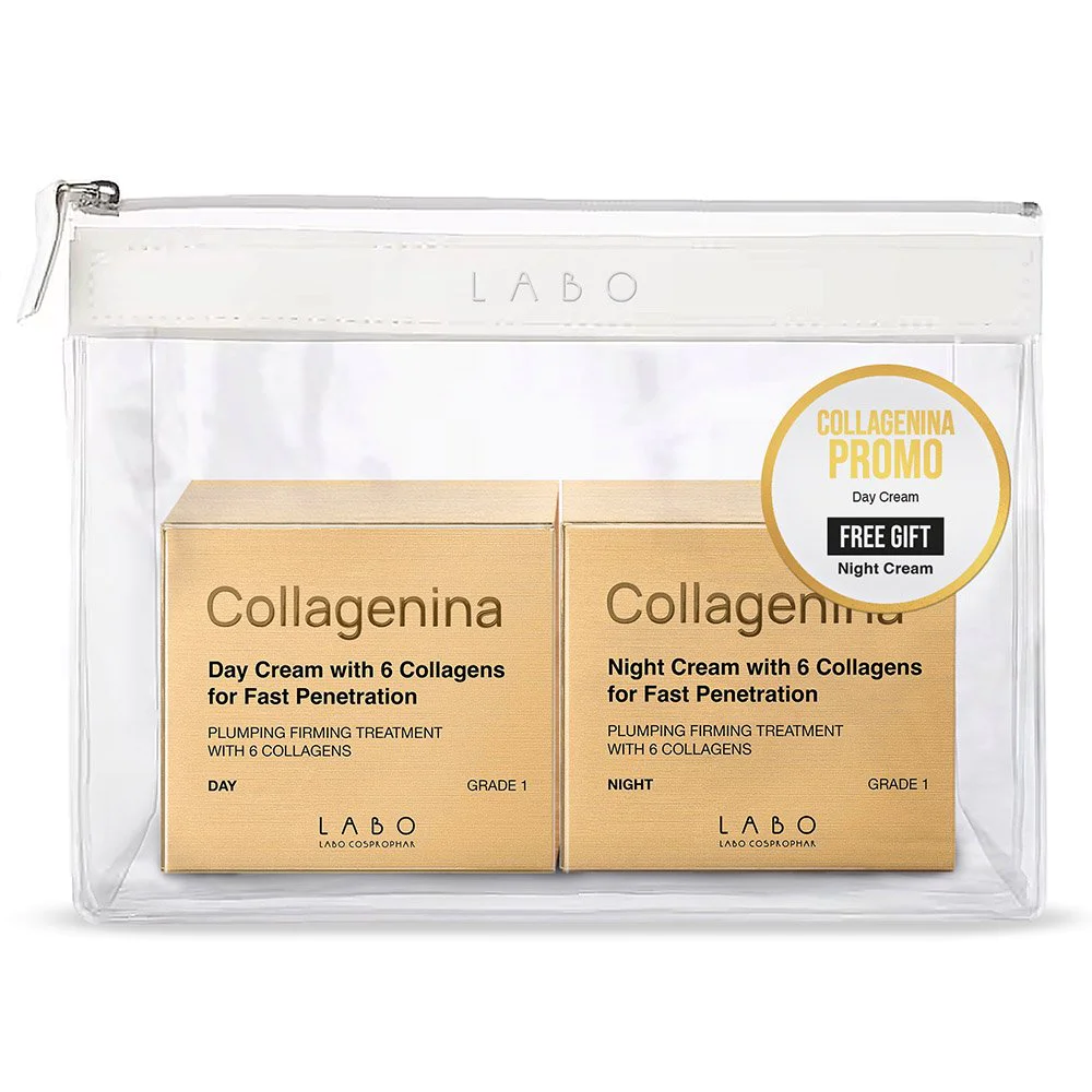 Collagenina Promo Κρέμα Ημέρας Grade3, 50ml & Δώρο Κρέμα Νυκτός Grade3, 50ml, 1σετ Collagenina Promo Κρέμα Ημέρας Grade3, 50ml & Δώρο Κρέμα Νυκτός Grade3, 50ml, 1σετ