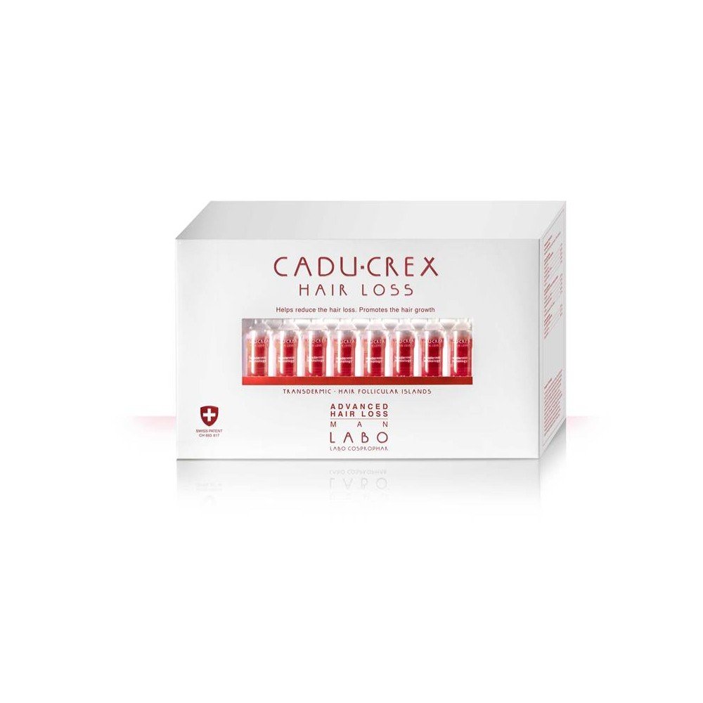Labo CaduCrex Advanced Hair Loss Man, Αγωγή για Άνδρες με Έντονη Τριχόπτωση, 40 Αμπούλες x 3,5ml