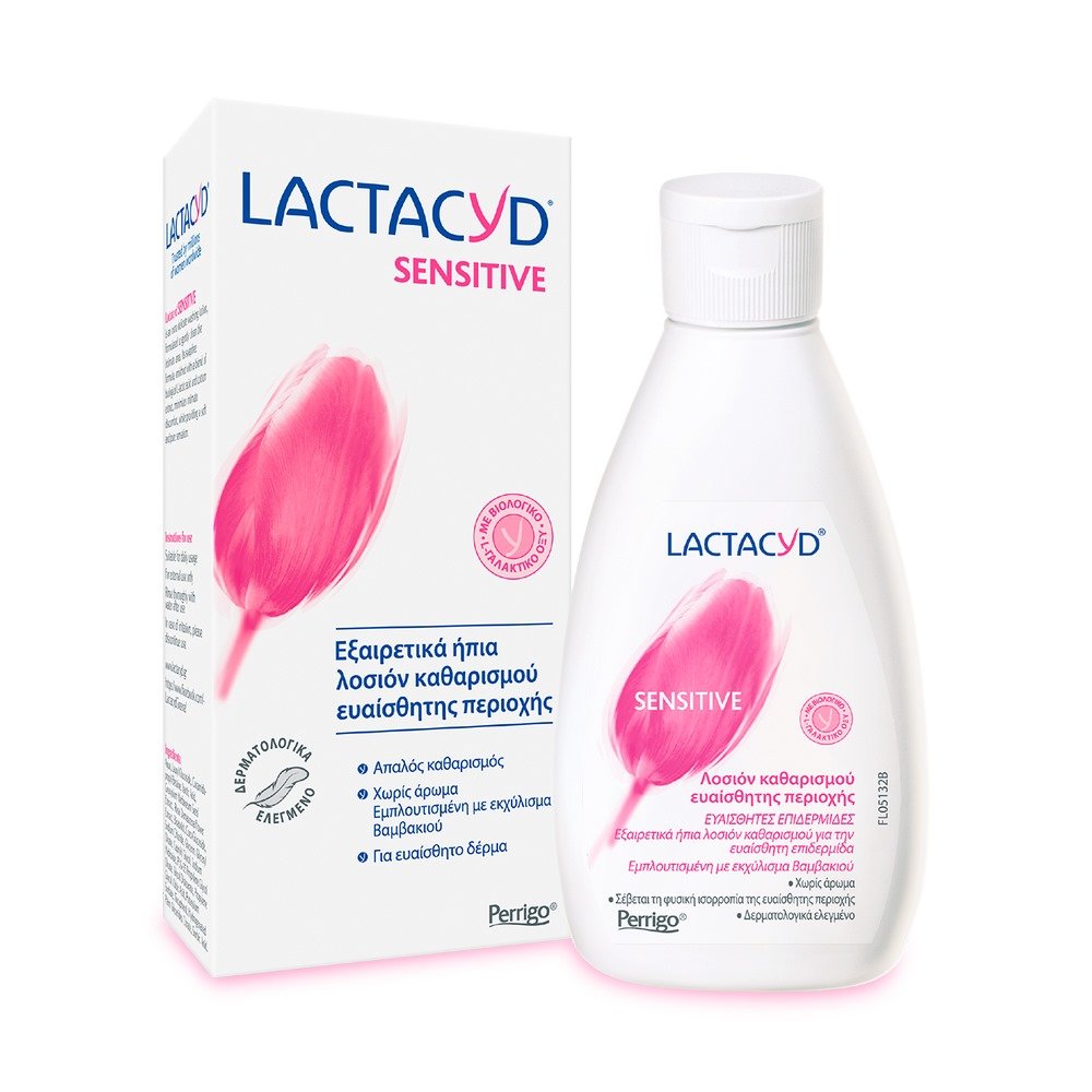 Lactacyd Sensitive Wash Καθαριστικό Ευαίσθητης Περιοχής για Ευαίσθητο Δέρμα, 200ml