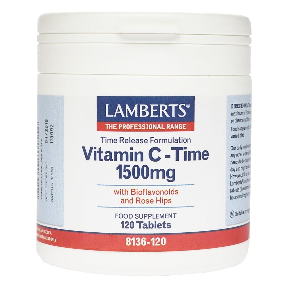 Lamberts Βιταμίνη C Time Release 1500mg ,120ταμπλέτες