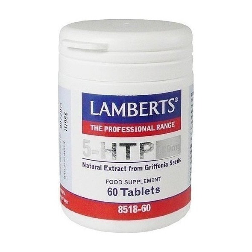 Lamberts 5-HTP 100MG Ρυθμιστής της Σεροτονίνης & της Καλής Διάθεσης, 60tabs