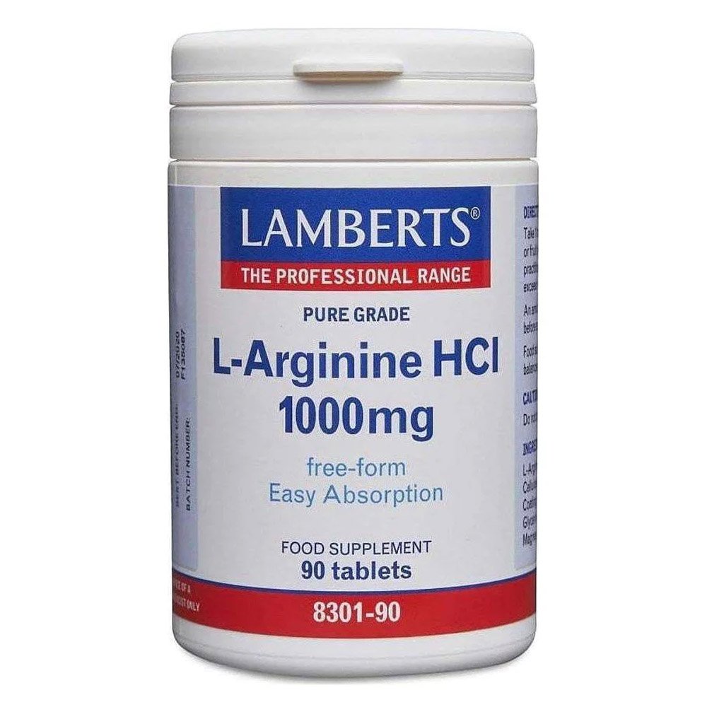 Lamberts L-Arginine HCl 1000mg Αργινίνη, 90 Tablets