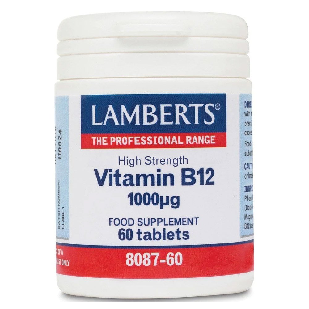 Lamberts Vitamin B12 Μεθυλοκοβαλαμίνη 1000mcg, 60 ταμπλέτες