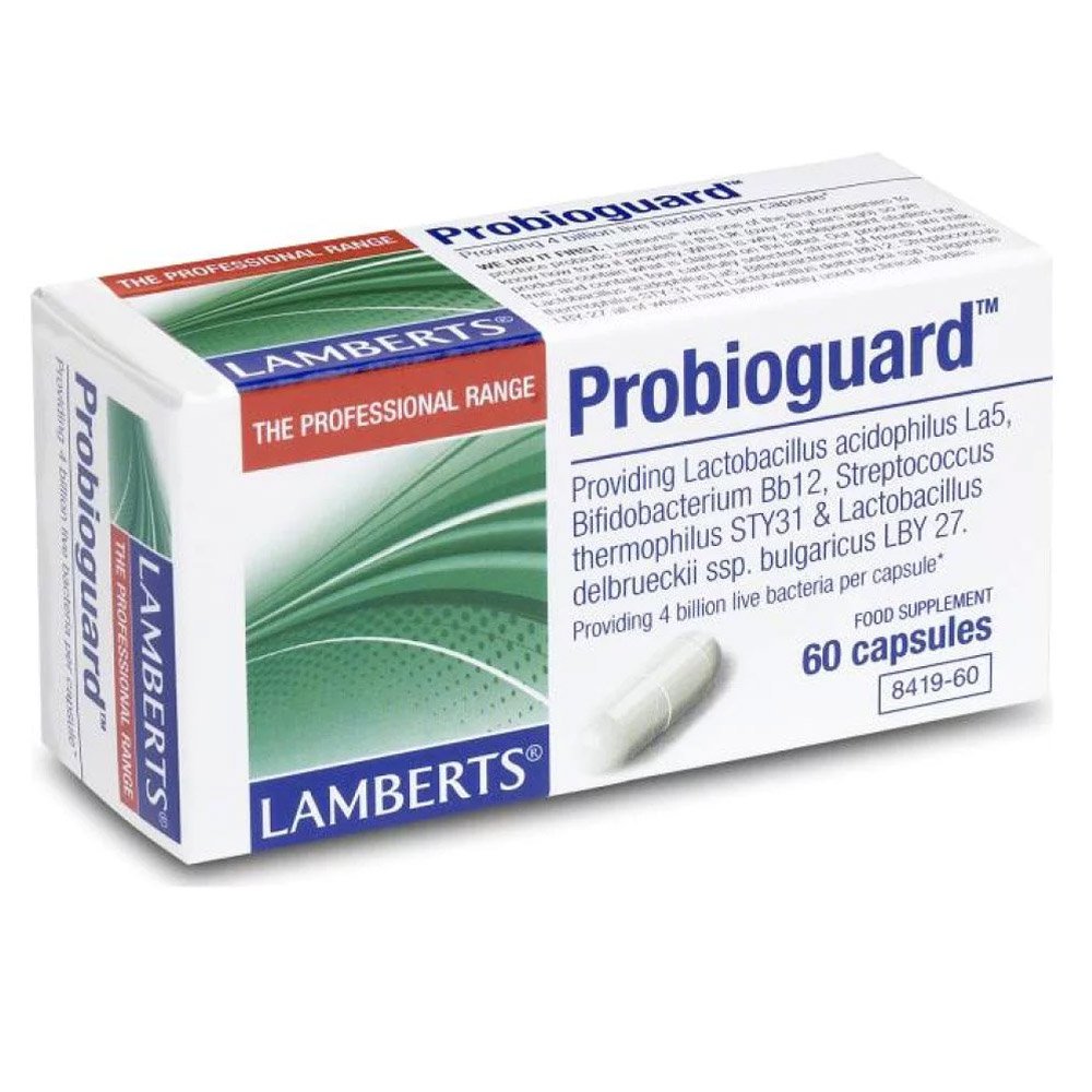 Lamberts Probioguard Συμπλήρωμα Διατροφής Για Γαστρεντερικές Διαταραχές, 60 Κάψουλες