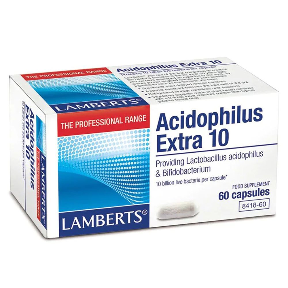 Lamberts Acidophilus Extra 10 Προβιοτικό Σκεύασμα, 60 Caps
