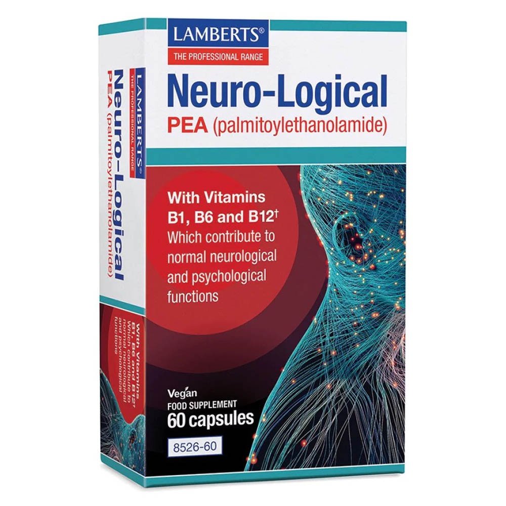 Lamberts Neuro-Logical PEA Για τη Φυσιολογική Λειτουργία του Νευρικού Συστήματος, 60 κάψουλες