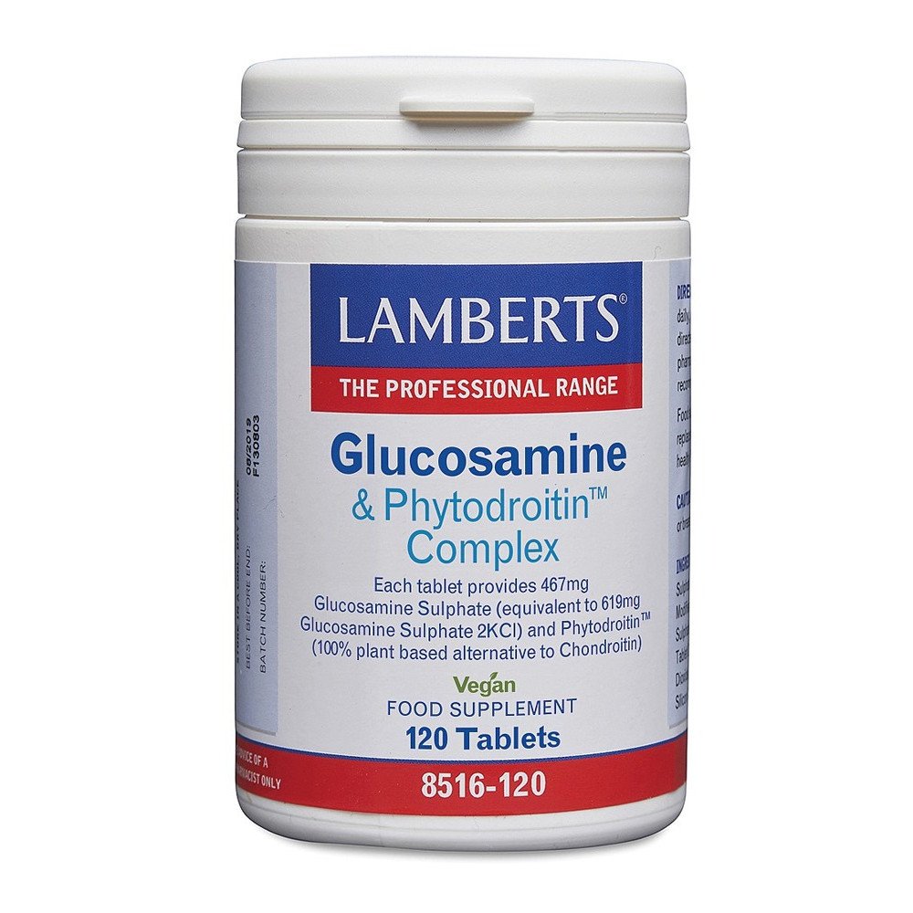 Lamberts Glucosamine & Phytodroitin Complex Συμπλήρωμα για την Υγεία των Αρθρώσεων, 120 ταμπλέτες