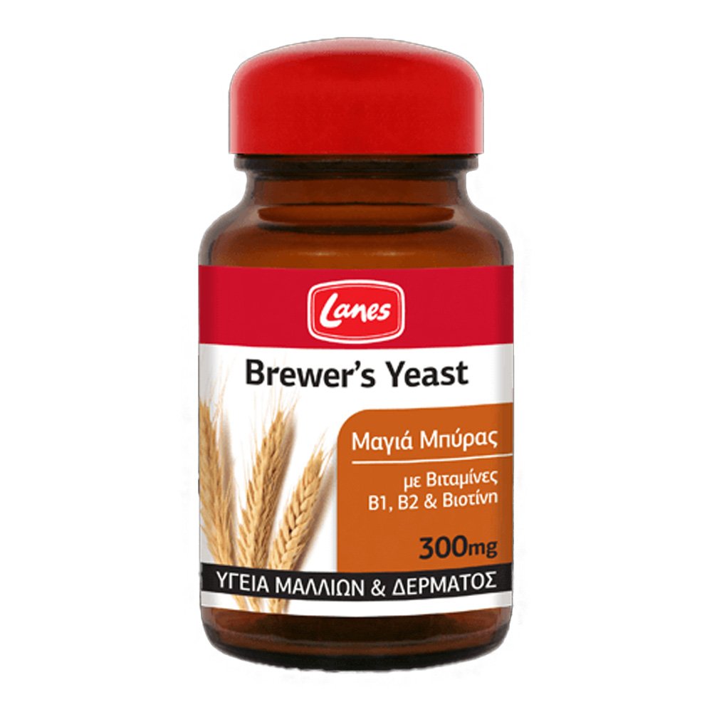 Lanes Brewer’s Yeast Συμπλήρωμα Διατροφής με Μαγιά Μπύρα 300mg, 200 ταμπλέτες