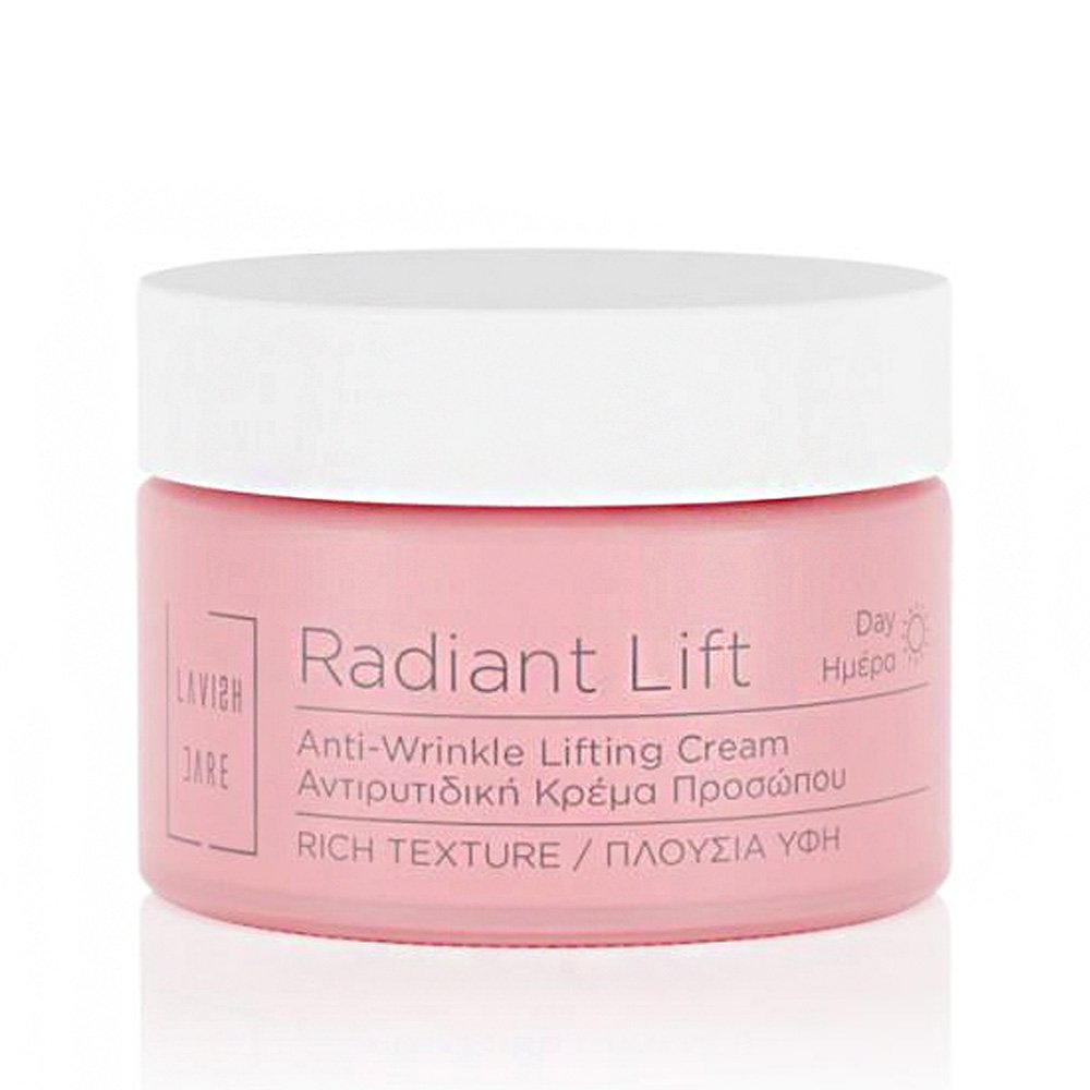 Lavish Care Radiant Lift Anti-Wrinkle Lifting Cream Rich Texture Συσφιγκτική Κρέμα Προσώπου Ημέρας Αντιγηραντικής Φροντίδας, 50ml