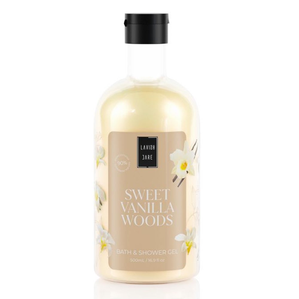 Lavish Care Bath & Shower Gel Sweet Vanilla Woods, 500ml