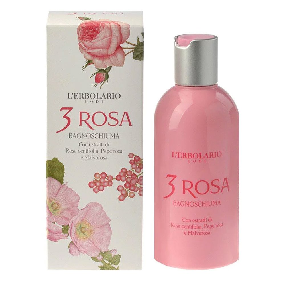 L' Erbolario 3 Rosa Shower Gel Αφρόλουτρο Αρωματικό, 250ml