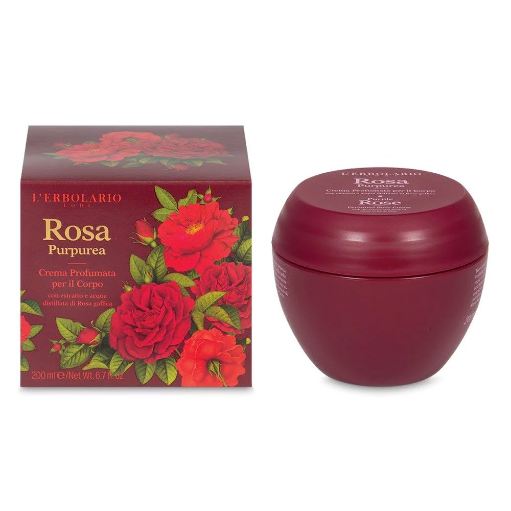 L'erbolario Rosa Purpurea Κρέμα Σώματος με Άρωμα Τριαντάφυλλο, 200ml