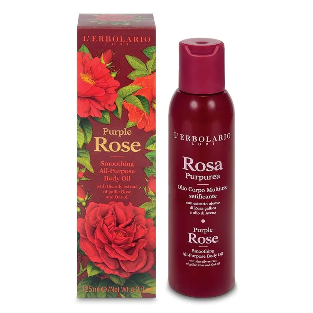 L’ Erbolario Rosa Purpurea Μεταξένιο Λάδι Σώματος, 125ml L’ Erbolario Rosa Purpurea Μεταξένιο Λάδι Σώματος, 125ml