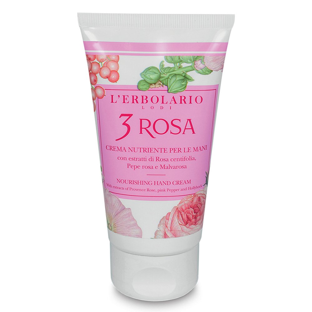L' Erbolario 3 Rosa Nourishing Ενυδατική Κρέμα Χεριών, 75ml