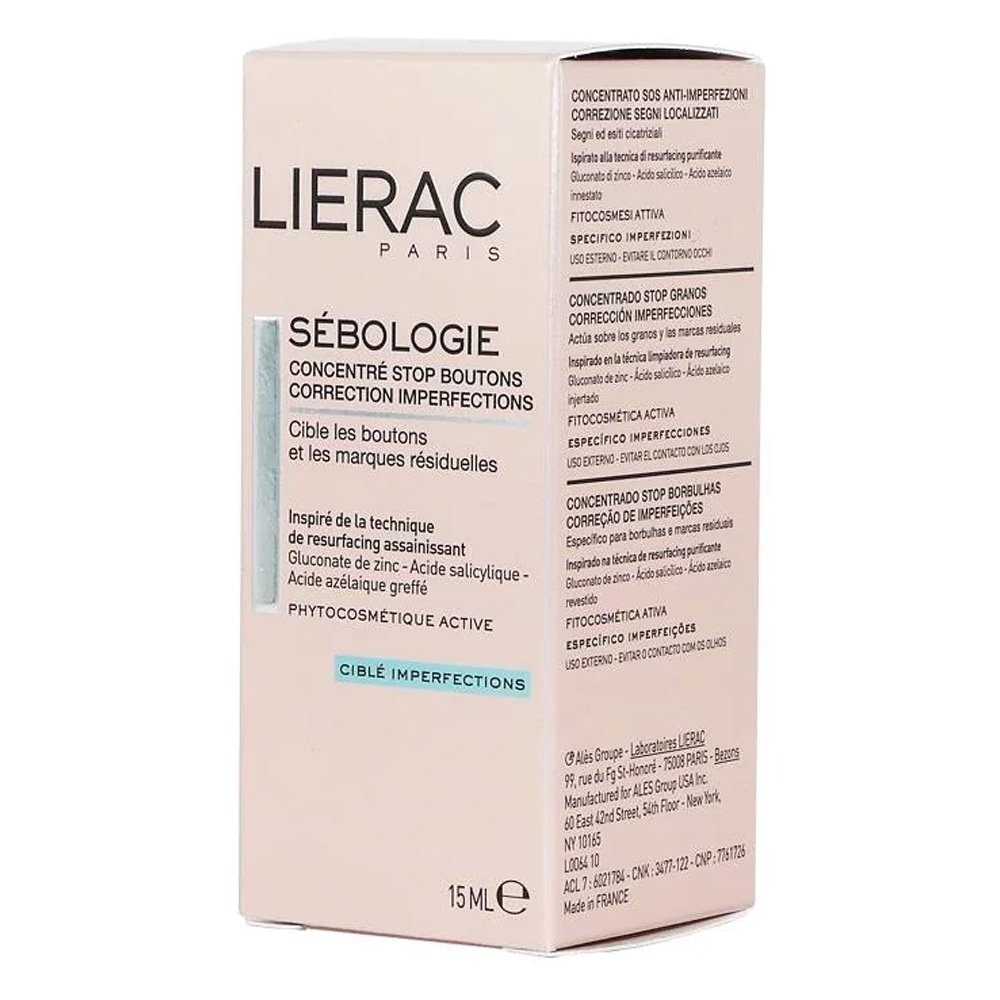 Lierac Sebologie Blemish Correction Stop Spots Concentrate Διόρθωση Ατελειών Τοπική Αγωγή, 15ml