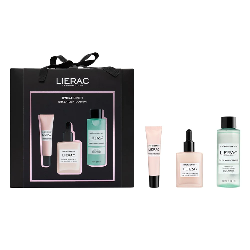 Lierac Εορταστικο Σετ Hydragenist Serum 30ml, Κρέμα Ματιών 15ml & Ντεμακιγιαζ Ματιών 100ml Lierac Εορταστικο Σετ Hydragenist Serum 30ml, Κρέμα Ματιών 15ml & Ντεμακιγιαζ Ματιών 100ml