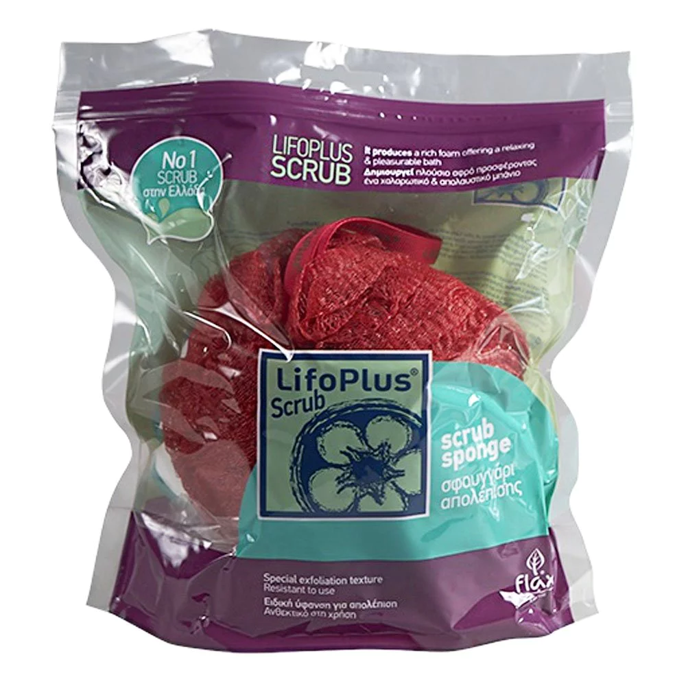 Lifoplus Σφουγγαρι Απολεπισης Scrub Κοκκινο, 1τμχ Lifoplus Σφουγγαρι Απολεπισης Scrub Κοκκινο, 1τμχ