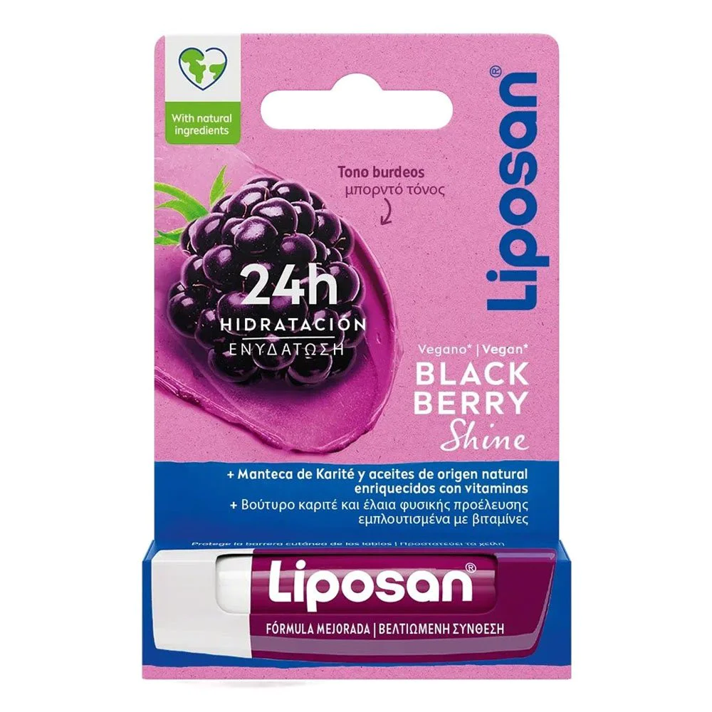 Liposan για τα Χείλη Blackberry Shine, 4.8gr Liposan για τα Χείλη Blackberry Shine, 4.8gr