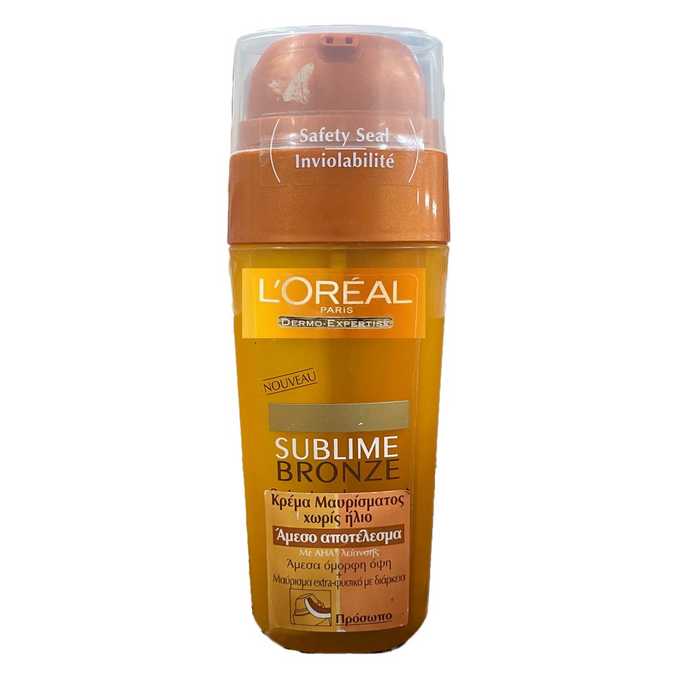 L’Oreal Sublime Bronze Self-Tanning Κρέμα Προσώπου Μαυρίσματος Χωρίς Ήλιο, 30ml