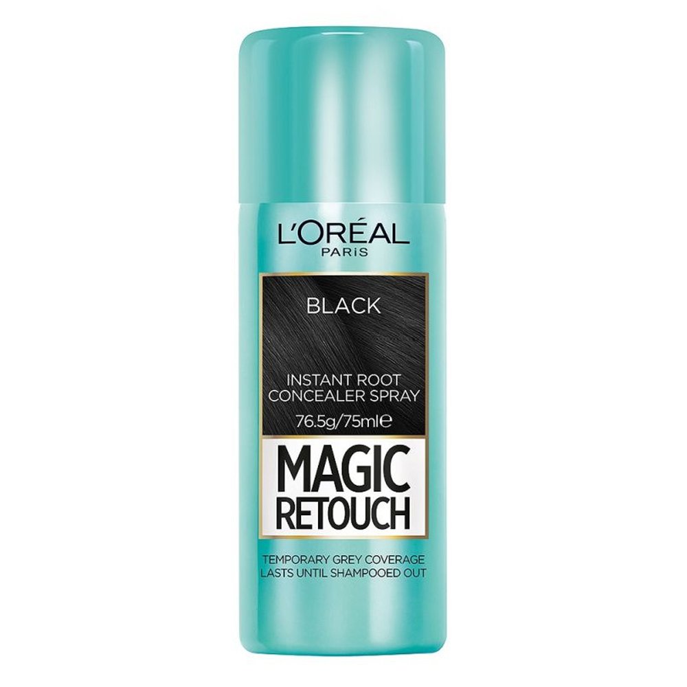 L'Oreal Paris Magic Retouch Black Spray Κάλυψης Λευκών Ριζών, 75ml