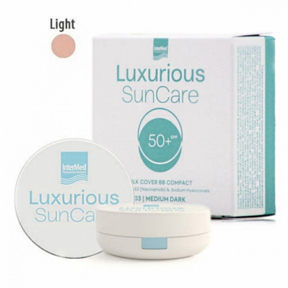 Intermed Luxurious Sun Care Silk Cover Αντηλιακή Πούδρα Προσώπου SPF50 Light, 12gr