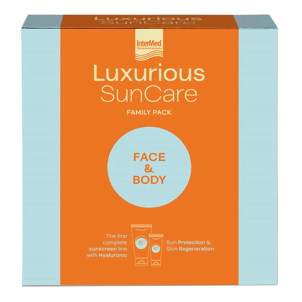 Intermed Luxurious Sun Care Family Packs Αντηλιακή Κρέμα Προσώπου SPF50, 75ml & Αντηλιακή Κρέμα Σώματος SPF15, 200ml Intermed Luxurious Sun Care Family Packs Αντηλιακή Κρέμα Προσώπου SPF50, 75ml & Αντηλιακή Κρέμα Σώματος SPF15, 200ml