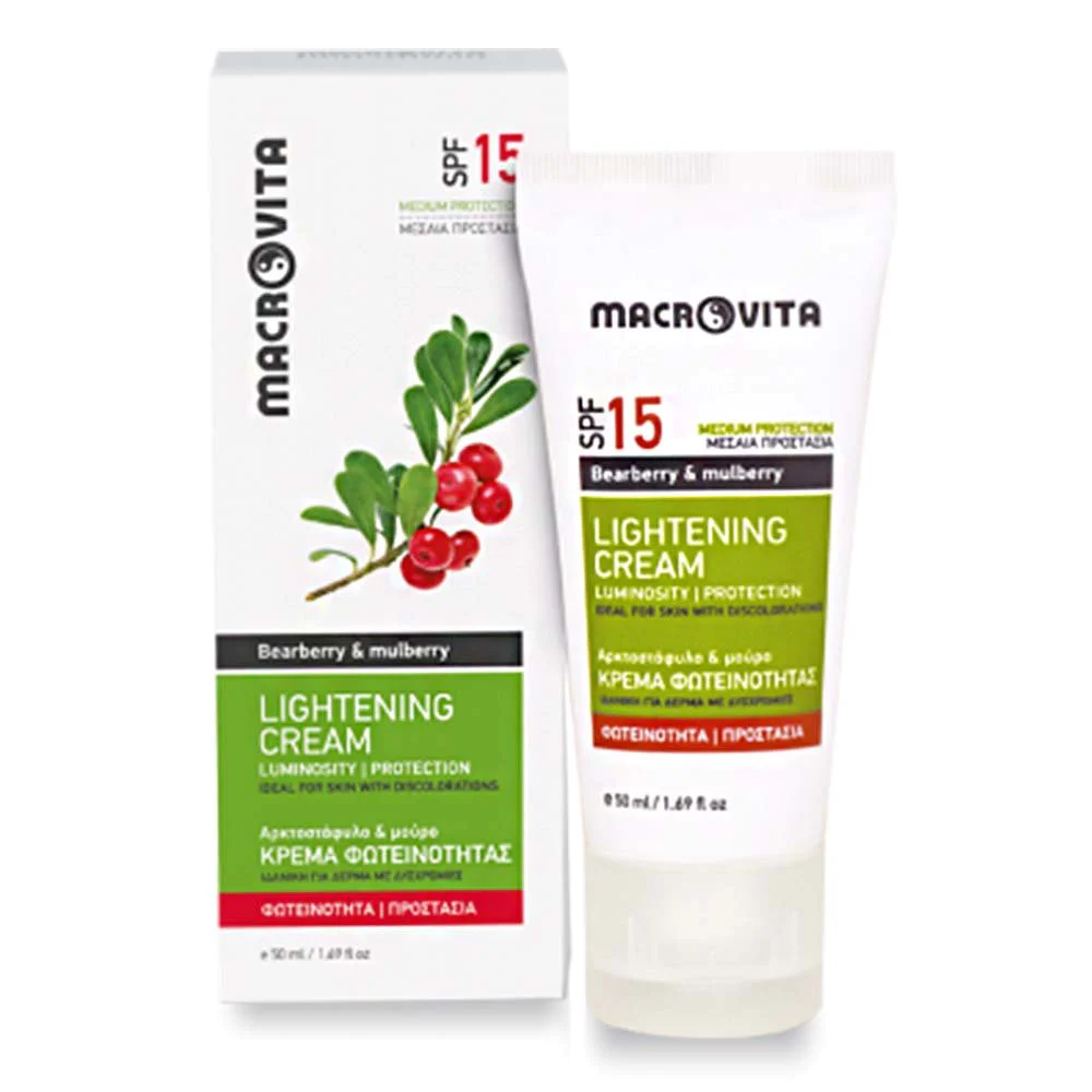 Macrovita Macrovita Λευκαντική Κρέμα SPF 15 με Ακτοστάφυλο και Μούρο, 50ml Macrovita Macrovita Λευκαντική Κρέμα SPF 15 με Ακτοστάφυλο και Μούρο, 50ml