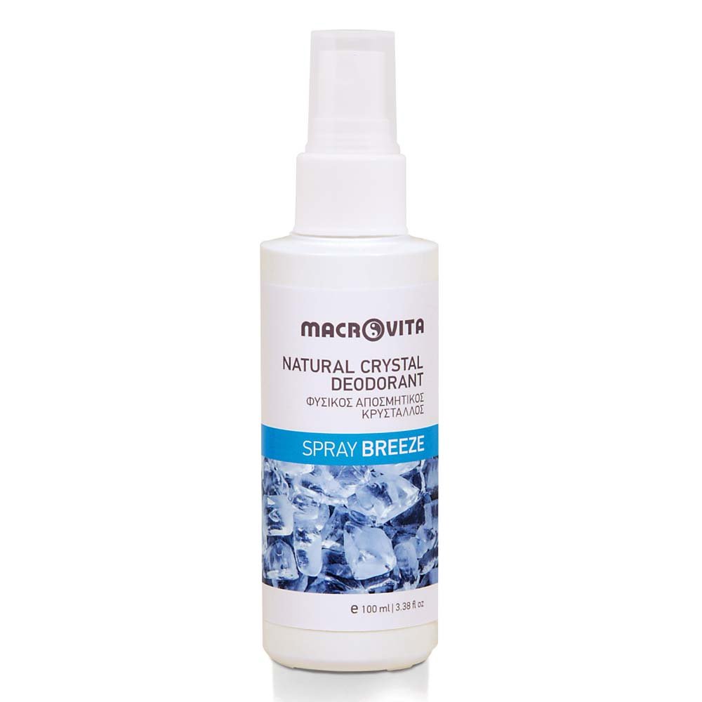 Macrovita Φυσικός Αποσμητικός Κρύσταλλος Spray με Άρωμα Breeze, 100ml