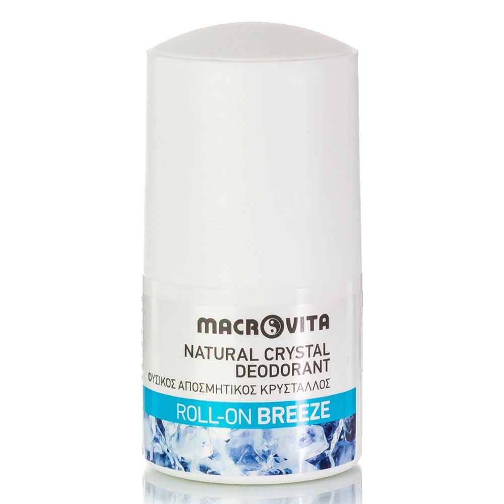 Macrovita Natural Crystal Deodorant Roll-On Breeze Φυσικός Αποσμητικός Κρύσταλλος, 50ml