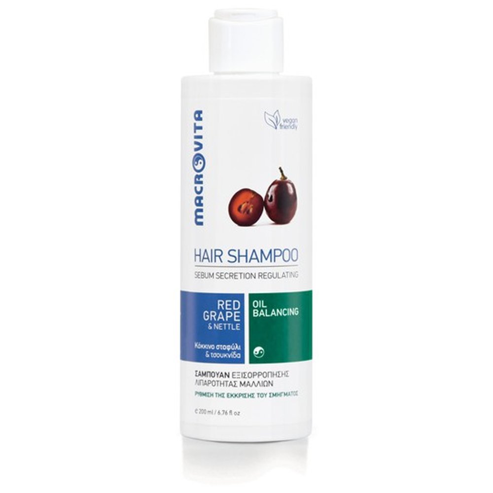 Macrovita Hair Shampoo Σαμπουάν Εξισορρόπησης Λιπαρότητας Μαλλιών, 200ml