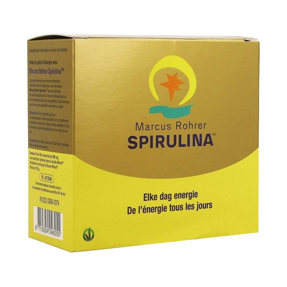 Marcus Rocher Spirulina Refill Συμπλήρωμα Διατροφής με Σπιρουλίνα, 180 tabs