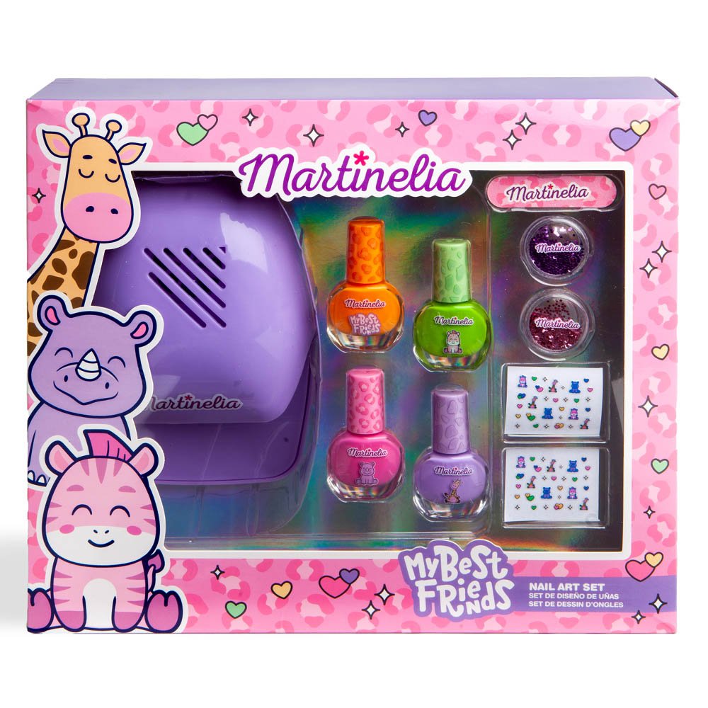 Martinelia My Best Friends Nail Art Set Βερνίκια & Συσκευή Στεγνώματος Νυχιών, 1σετ