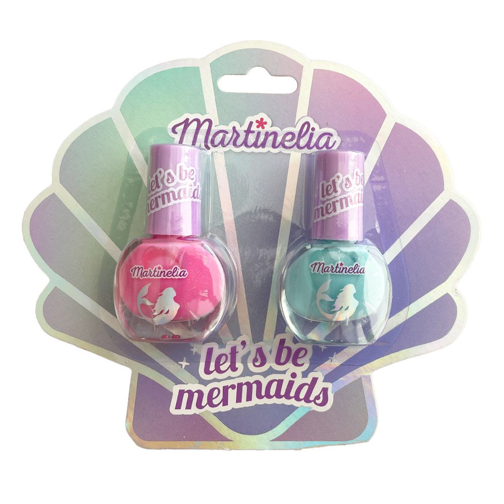 Martinelia Lets Be Mermaids Βερνίκια Νυχιών Ροζ & Γαλάζιο Shimmer, 2x4ml 