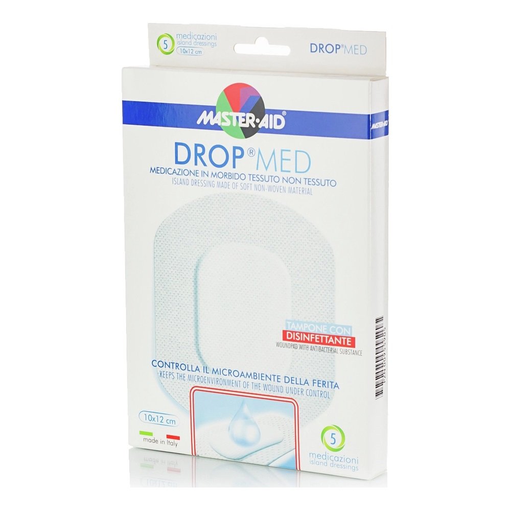 Master-Aid Drop Med Αυτοκόλλητα Επιθέματα 10x12cm, 5τμχ