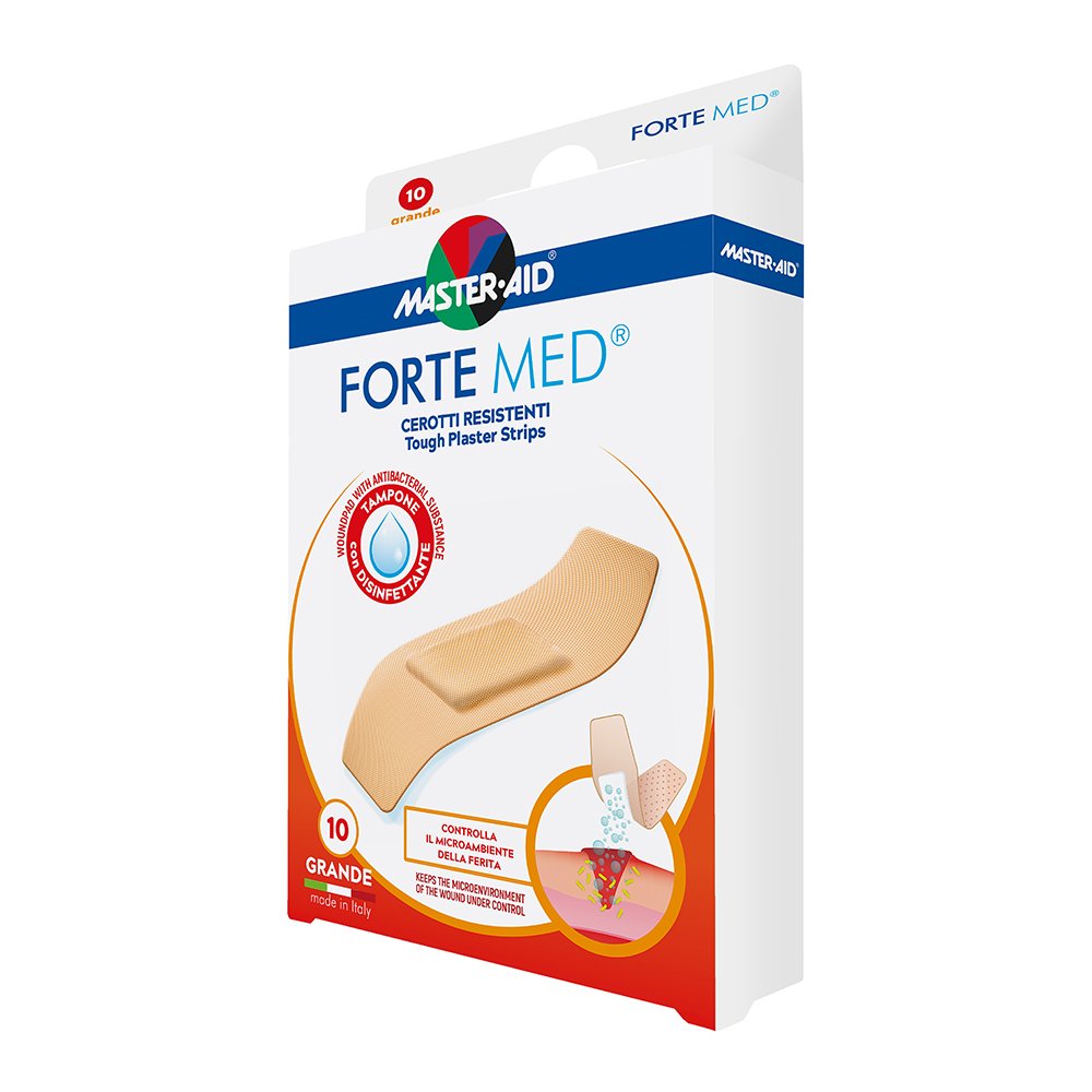 Master-Aid Αυτοκόλλητα Επιθέματα Forte Med 78x26mm, 10τμχ