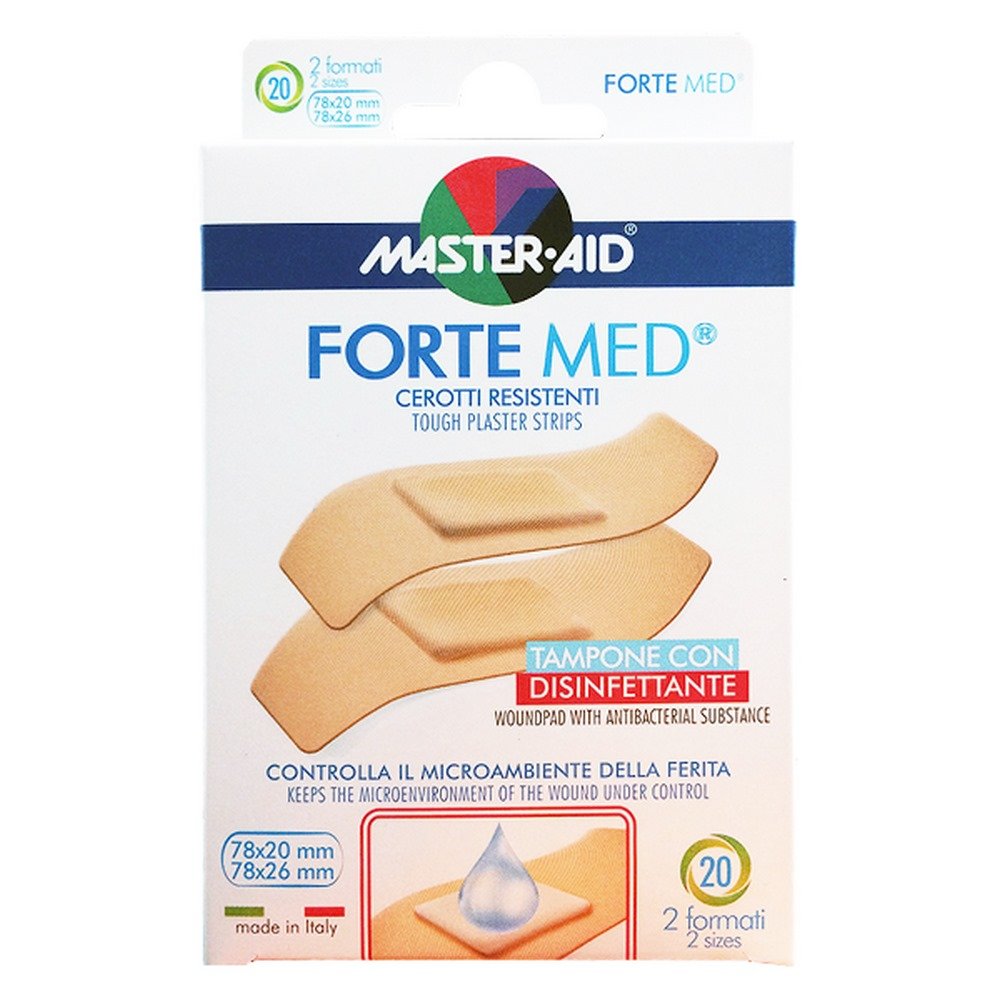 Master-Aid Αυτοκόλλητα Επιθέματα Forte Med 2 Μεγέθη, 20τμχ